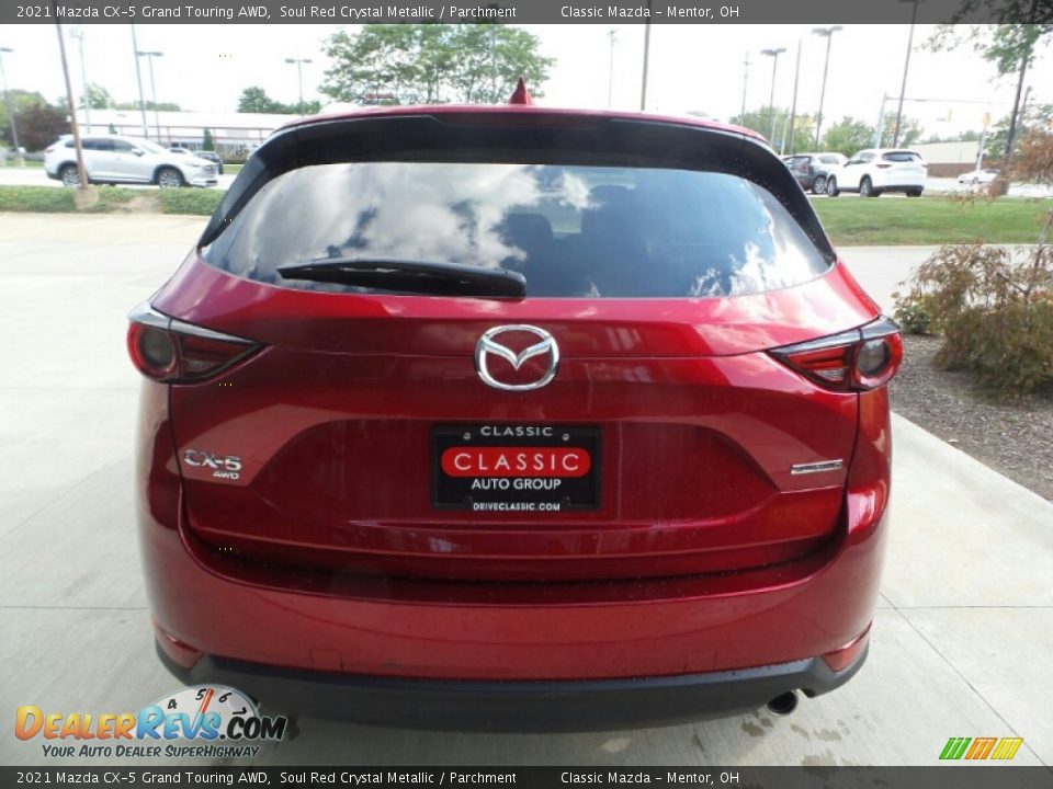2021 Mazda CX-5 Grand Touring AWD Soul Red Crystal Metallic / Parchment Photo #5