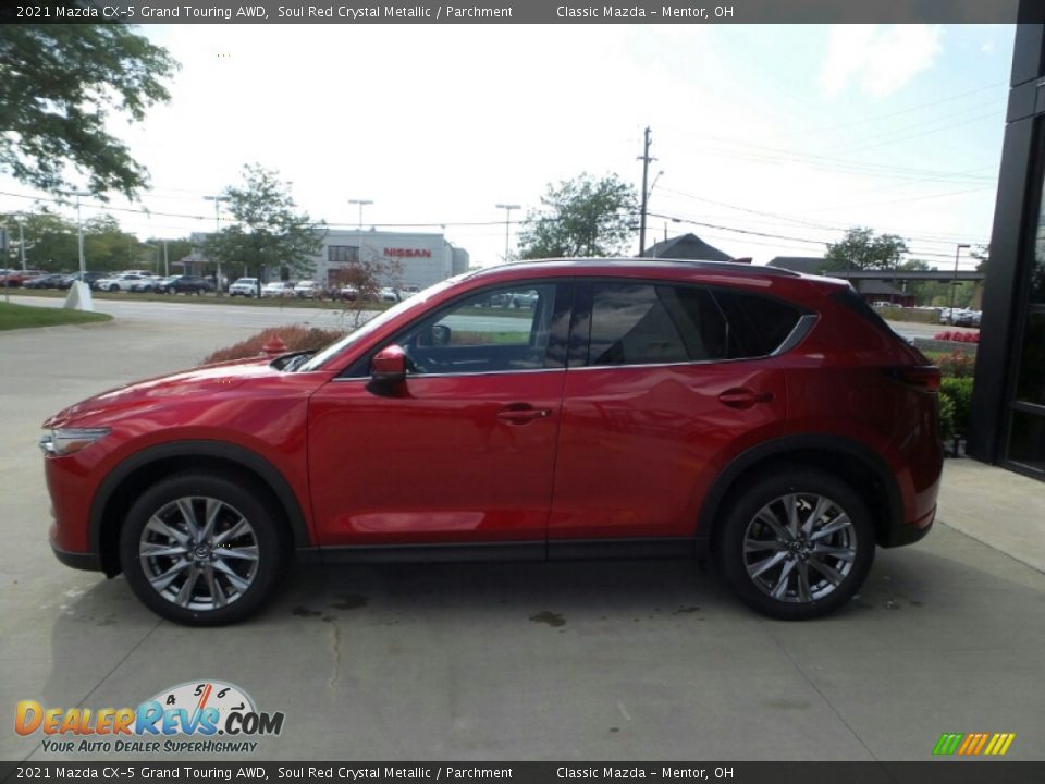 2021 Mazda CX-5 Grand Touring AWD Soul Red Crystal Metallic / Parchment Photo #6