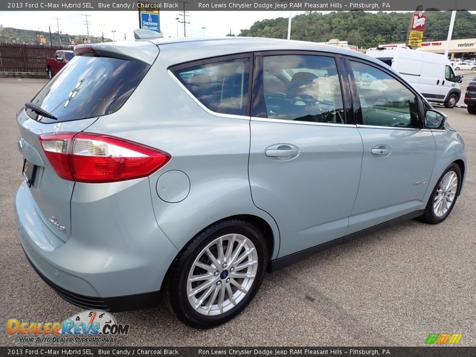2013 Ford C-Max Hybrid SEL Blue Candy / Charcoal Black Photo #6