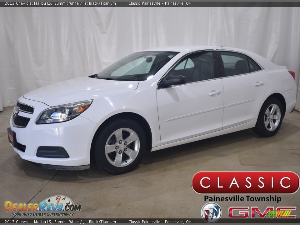 2013 Chevrolet Malibu LS Summit White / Jet Black/Titanium Photo #1