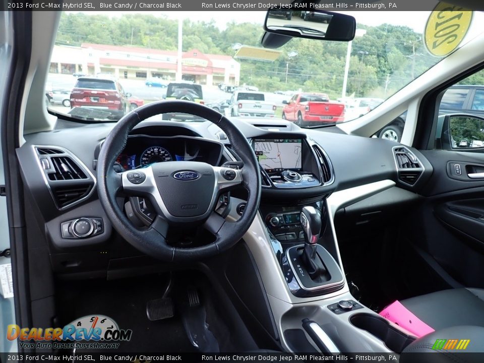 2013 Ford C-Max Hybrid SEL Blue Candy / Charcoal Black Photo #13