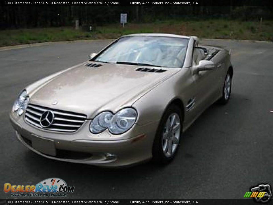 2003 Mercedes-Benz SL 500 Roadster Desert Silver Metallic / Stone Photo #5