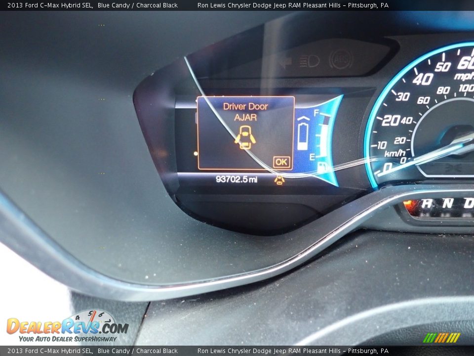 2013 Ford C-Max Hybrid SEL Blue Candy / Charcoal Black Photo #20