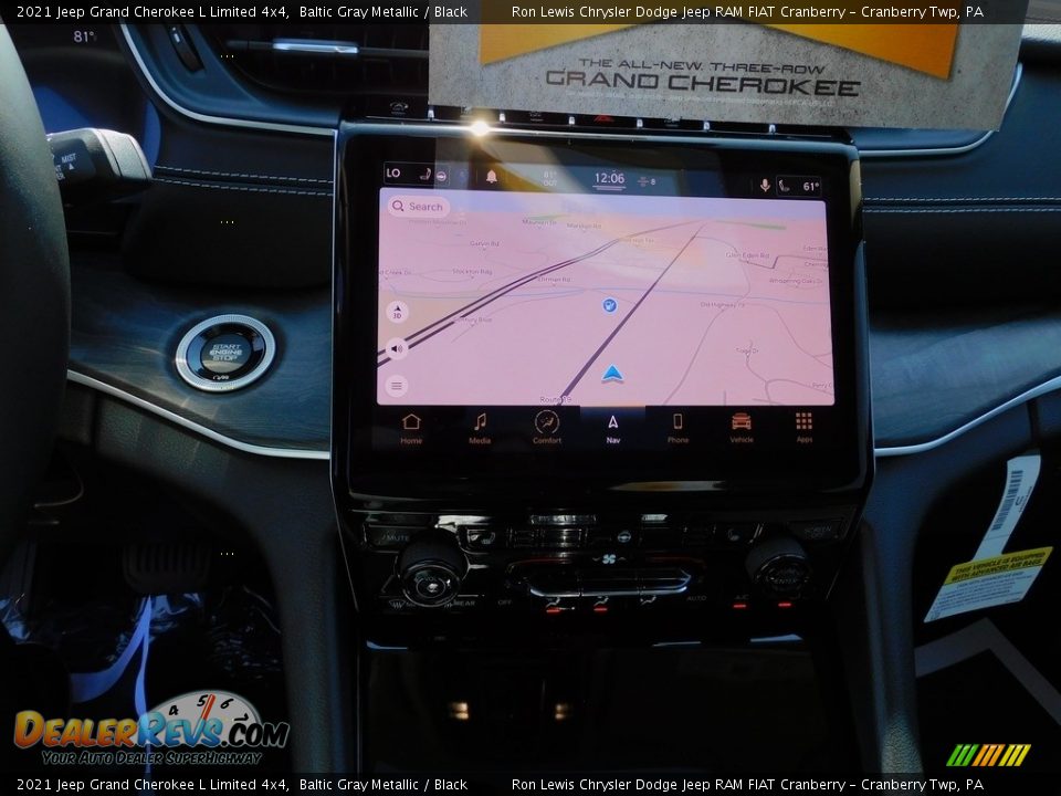 2021 Jeep Grand Cherokee L Limited 4x4 Baltic Gray Metallic / Black Photo #17