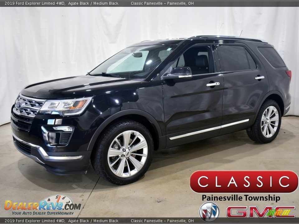 2019 Ford Explorer Limited 4WD Agate Black / Medium Black Photo #1