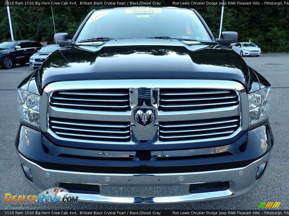 Brilliant Black Crystal Pearl 2016 Ram 1500 Big Horn Crew Cab 4x4 Photo #8