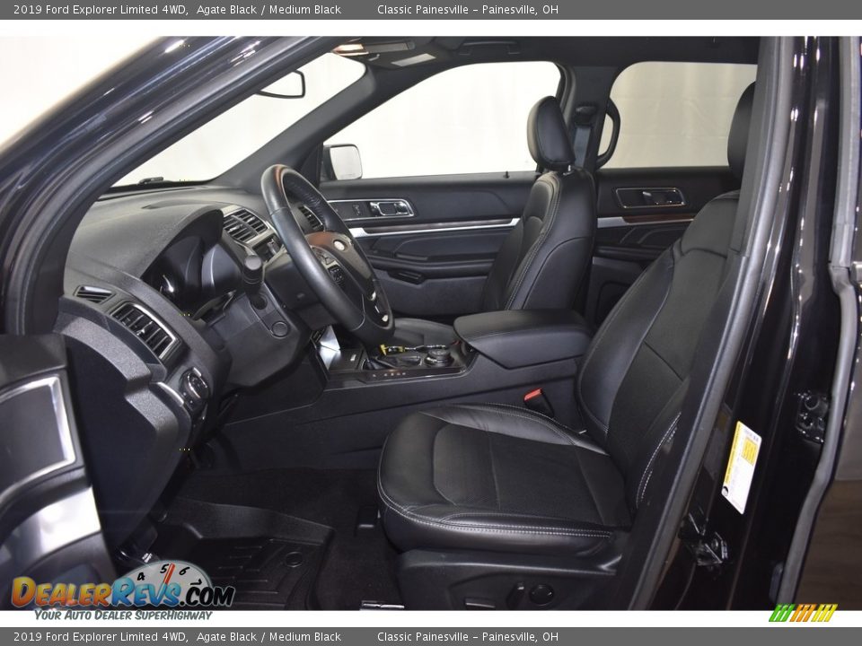 2019 Ford Explorer Limited 4WD Agate Black / Medium Black Photo #7