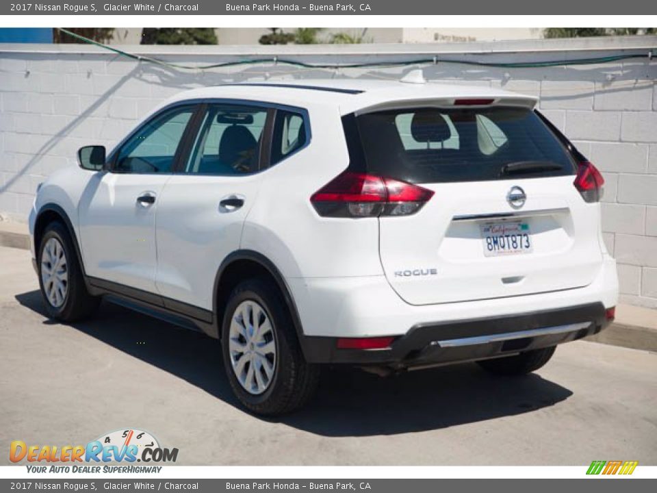 2017 Nissan Rogue S Glacier White / Charcoal Photo #2