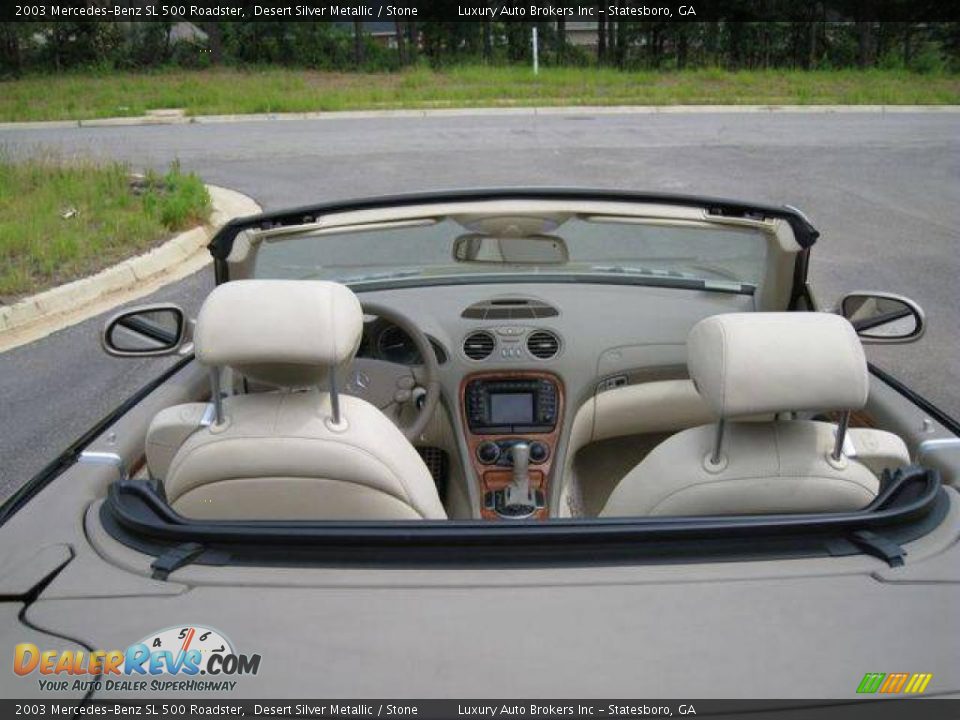 2003 Mercedes-Benz SL 500 Roadster Desert Silver Metallic / Stone Photo #6
