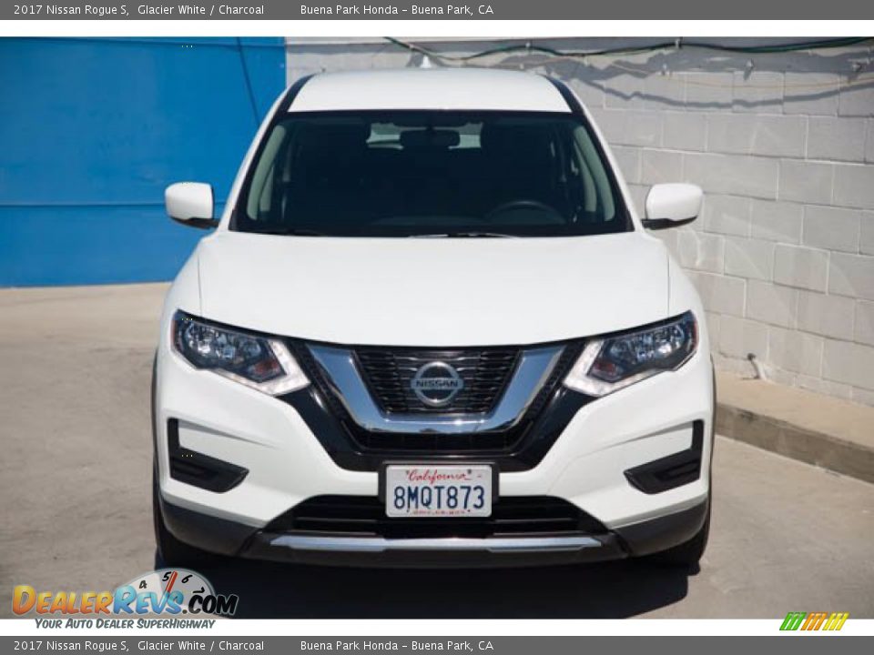 2017 Nissan Rogue S Glacier White / Charcoal Photo #7