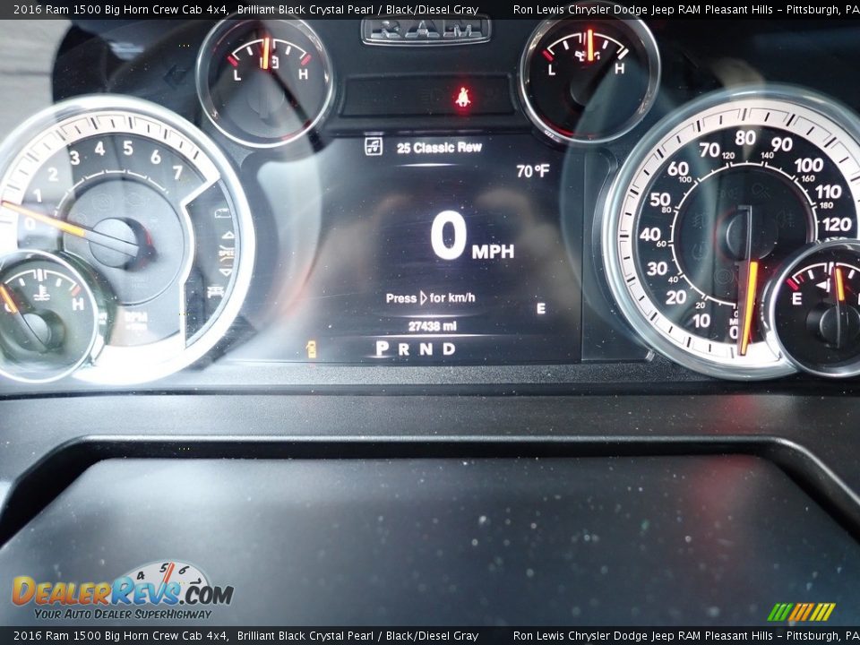 2016 Ram 1500 Big Horn Crew Cab 4x4 Gauges Photo #20