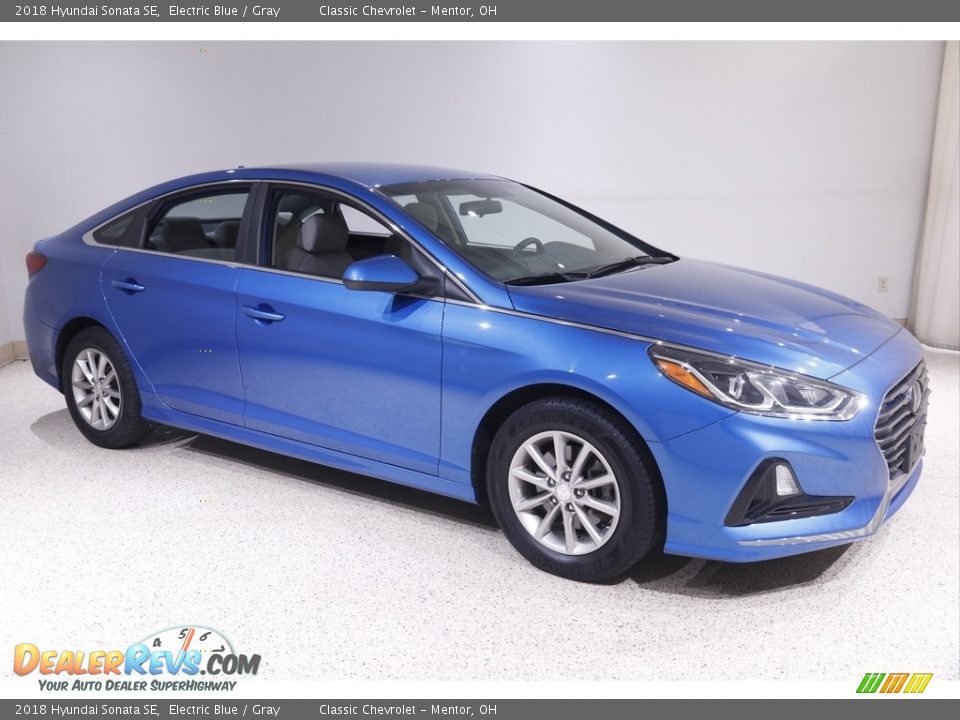 2018 Hyundai Sonata SE Electric Blue / Gray Photo #1