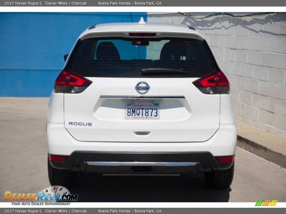 2017 Nissan Rogue S Glacier White / Charcoal Photo #11