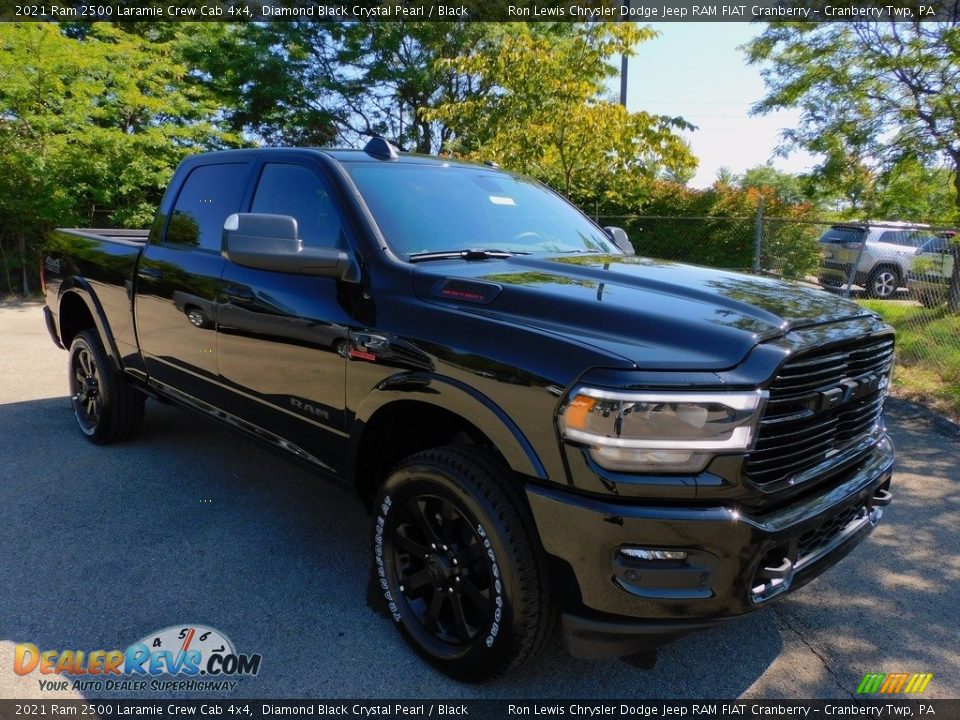 2021 Ram 2500 Laramie Crew Cab 4x4 Diamond Black Crystal Pearl / Black Photo #3