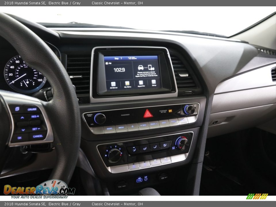 2018 Hyundai Sonata SE Electric Blue / Gray Photo #9