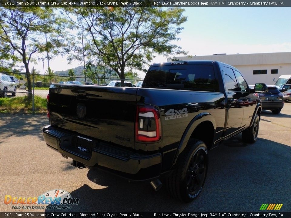 2021 Ram 2500 Laramie Crew Cab 4x4 Diamond Black Crystal Pearl / Black Photo #5