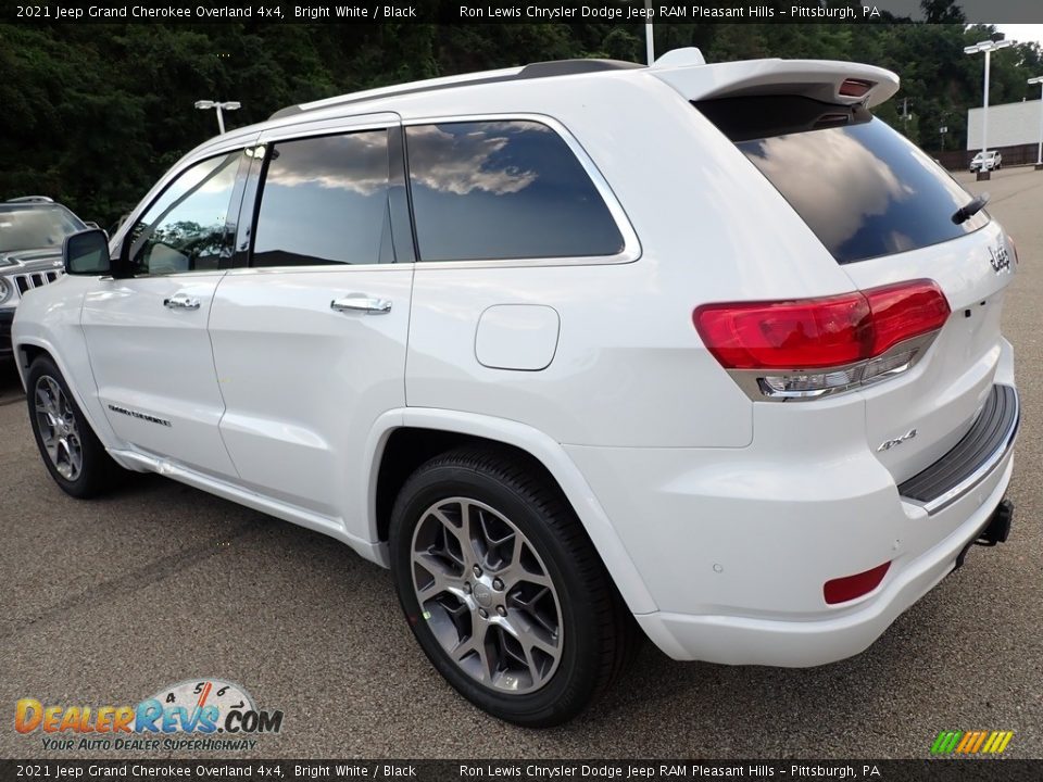 2021 Jeep Grand Cherokee Overland 4x4 Bright White / Black Photo #3