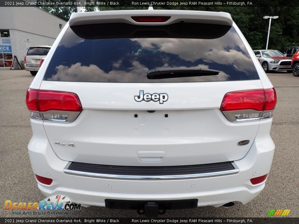 2021 Jeep Grand Cherokee Overland 4x4 Bright White / Black Photo #4
