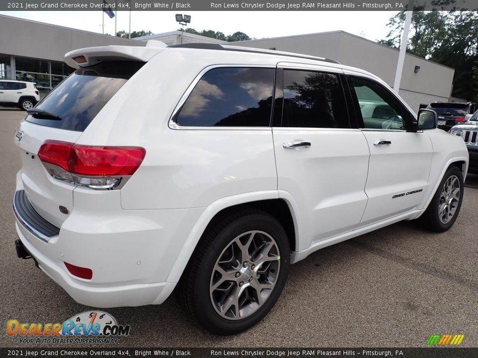 2021 Jeep Grand Cherokee Overland 4x4 Bright White / Black Photo #6