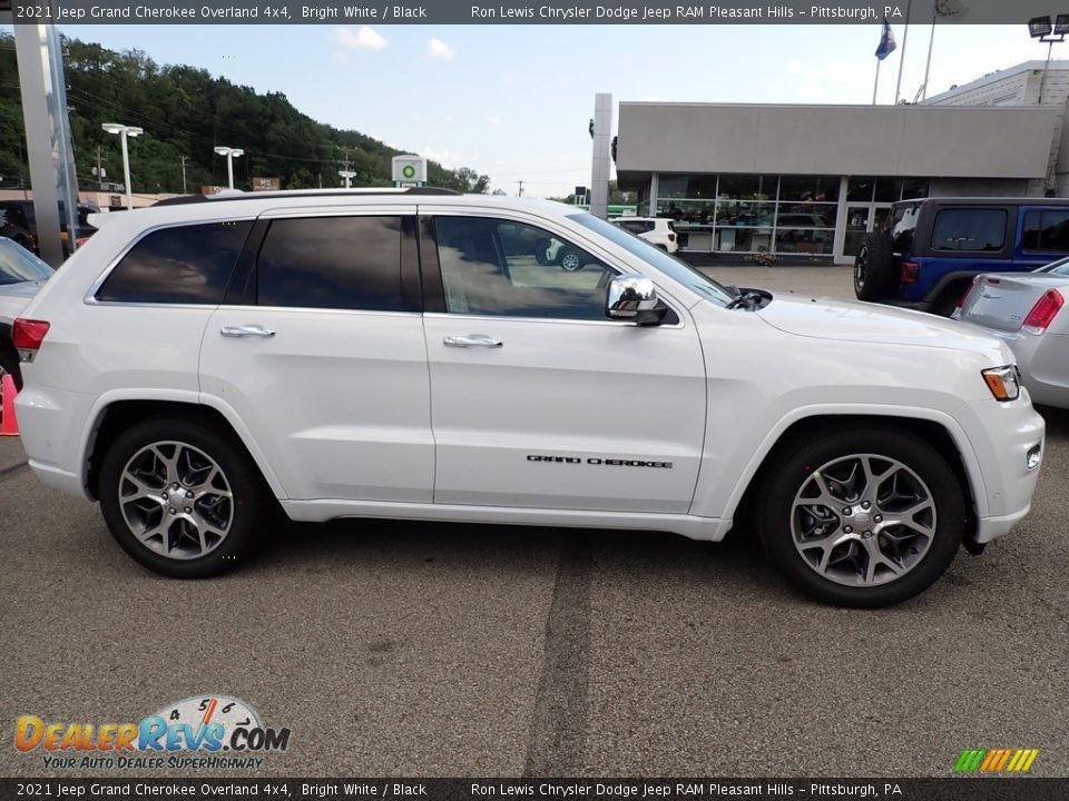 Bright White 2021 Jeep Grand Cherokee Overland 4x4 Photo #7