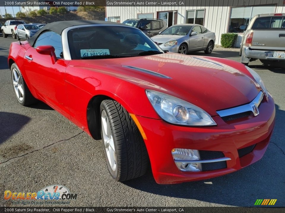 2008 Saturn Sky Roadster Chili Pepper Red / Black Photo #1