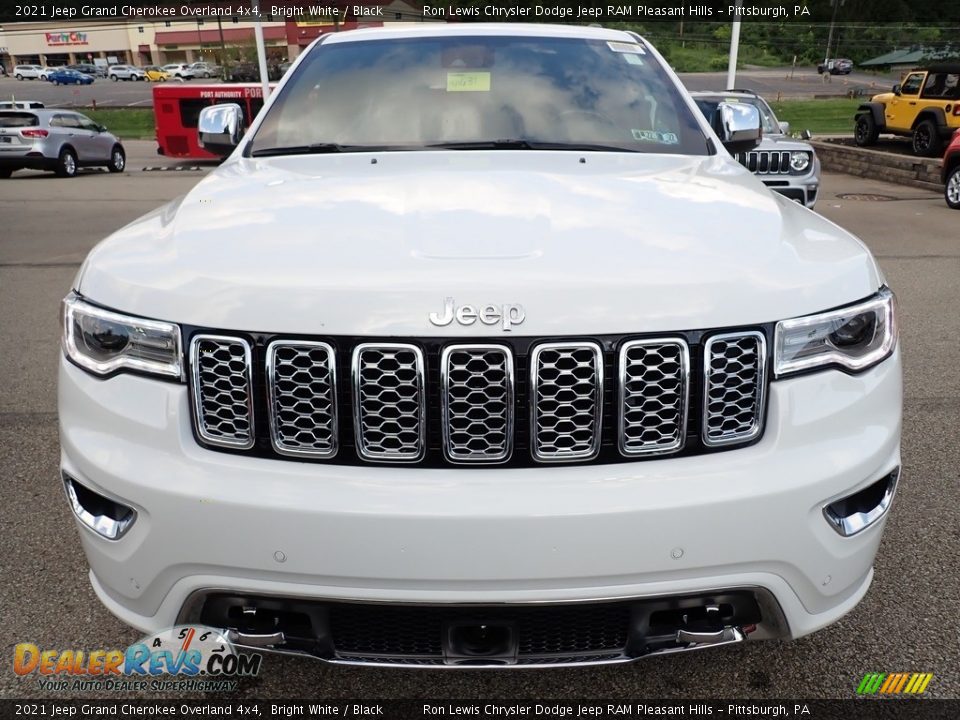 2021 Jeep Grand Cherokee Overland 4x4 Bright White / Black Photo #9