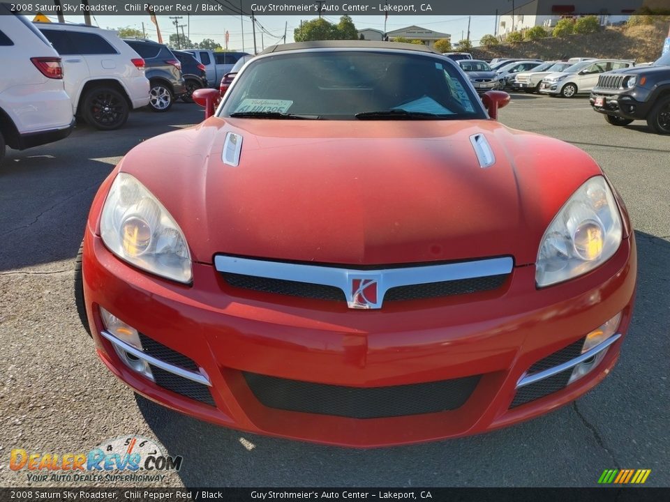 2008 Saturn Sky Roadster Chili Pepper Red / Black Photo #2