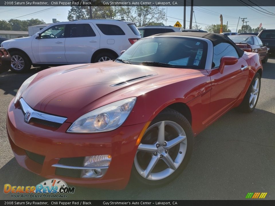 2008 Saturn Sky Roadster Chili Pepper Red / Black Photo #3