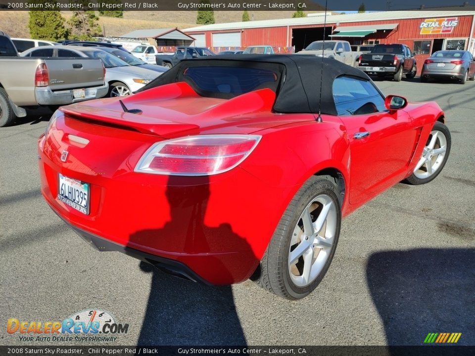 2008 Saturn Sky Roadster Chili Pepper Red / Black Photo #4