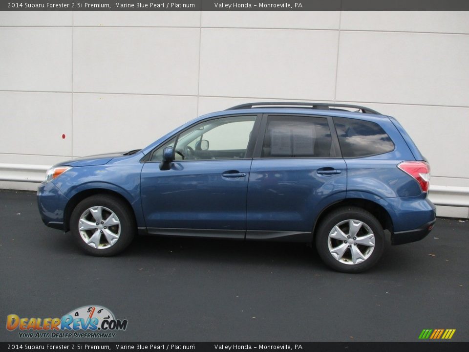 2014 Subaru Forester 2.5i Premium Marine Blue Pearl / Platinum Photo #2