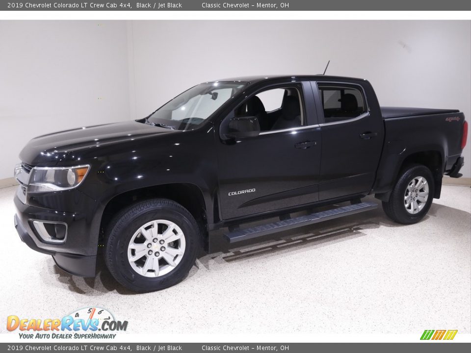 2019 Chevrolet Colorado LT Crew Cab 4x4 Black / Jet Black Photo #3