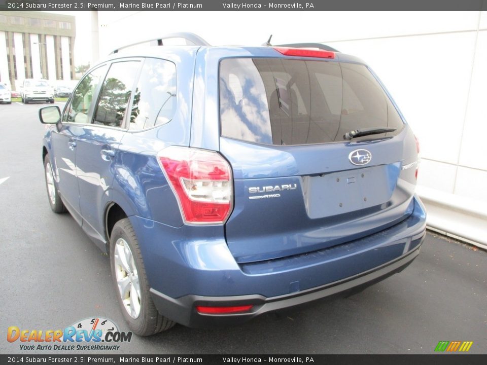 2014 Subaru Forester 2.5i Premium Marine Blue Pearl / Platinum Photo #3