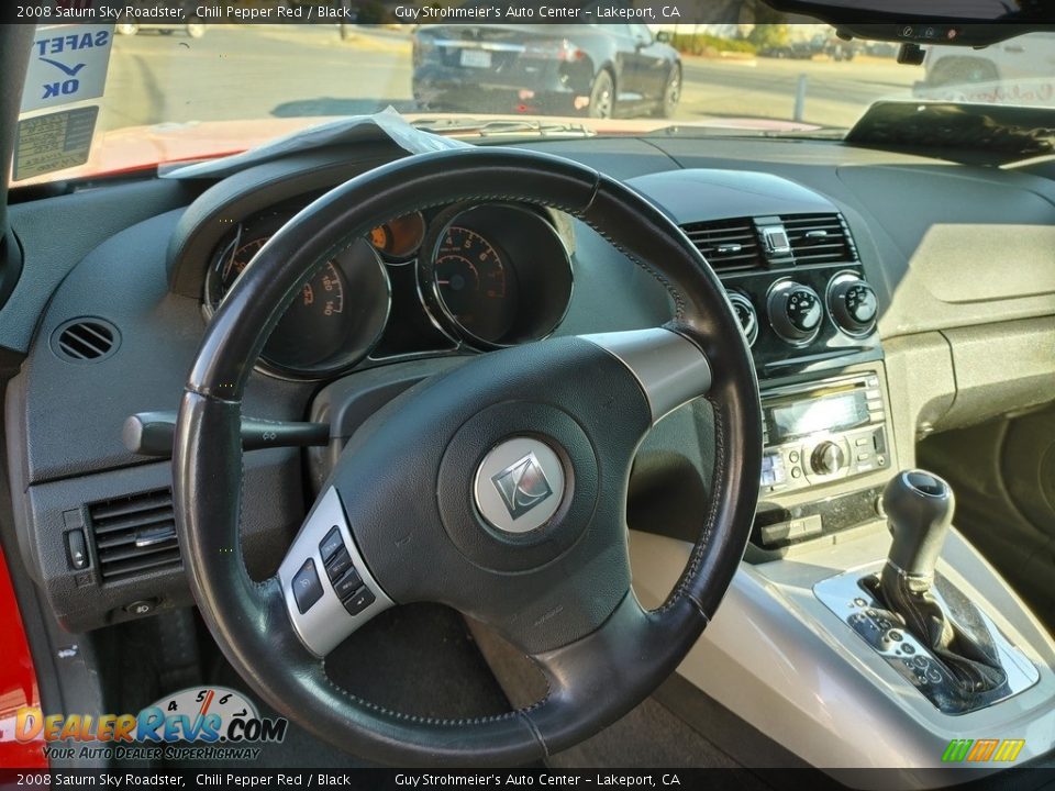 2008 Saturn Sky Roadster Chili Pepper Red / Black Photo #8