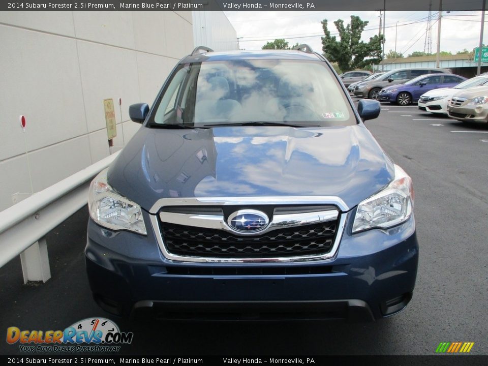 2014 Subaru Forester 2.5i Premium Marine Blue Pearl / Platinum Photo #8