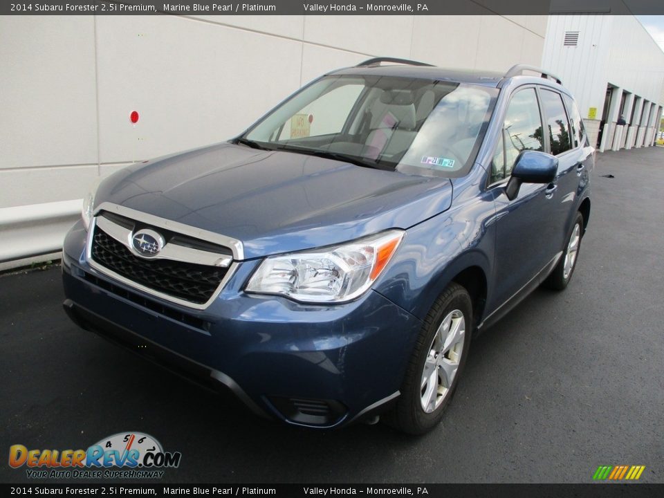 2014 Subaru Forester 2.5i Premium Marine Blue Pearl / Platinum Photo #9