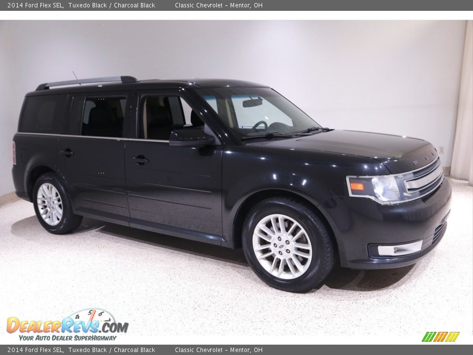 2014 Ford Flex SEL Tuxedo Black / Charcoal Black Photo #1