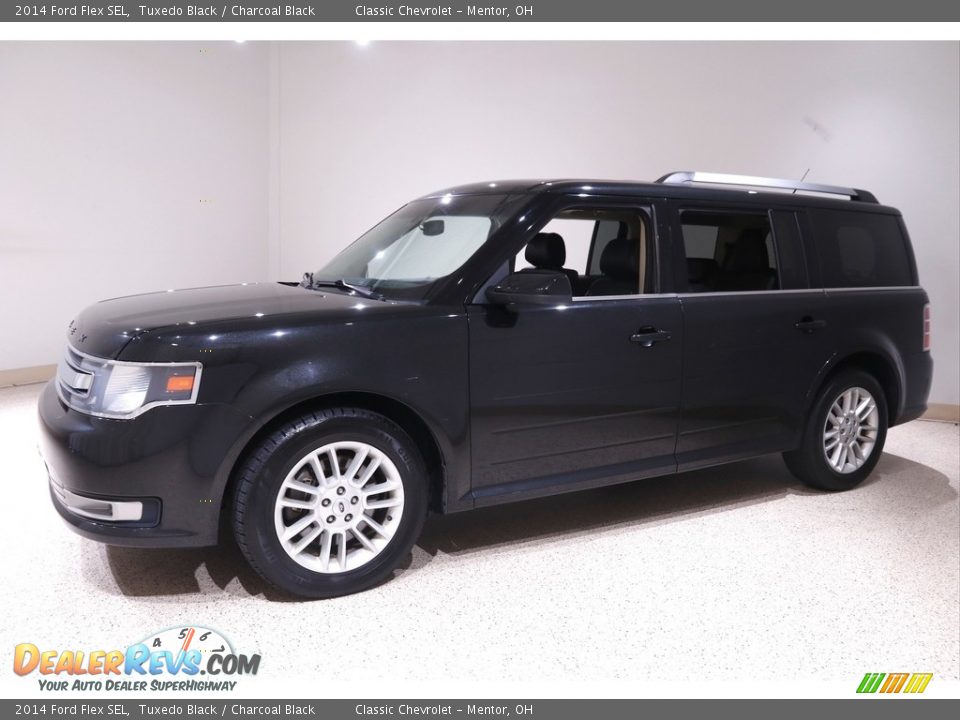 2014 Ford Flex SEL Tuxedo Black / Charcoal Black Photo #3