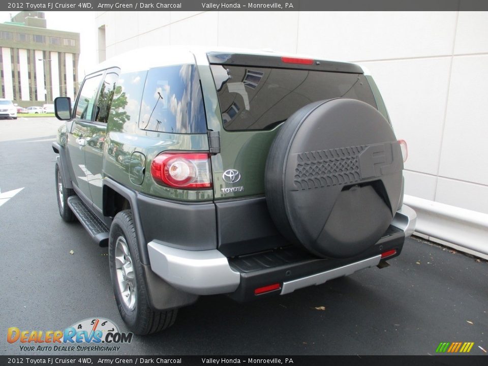 2012 Toyota FJ Cruiser 4WD Army Green / Dark Charcoal Photo #3