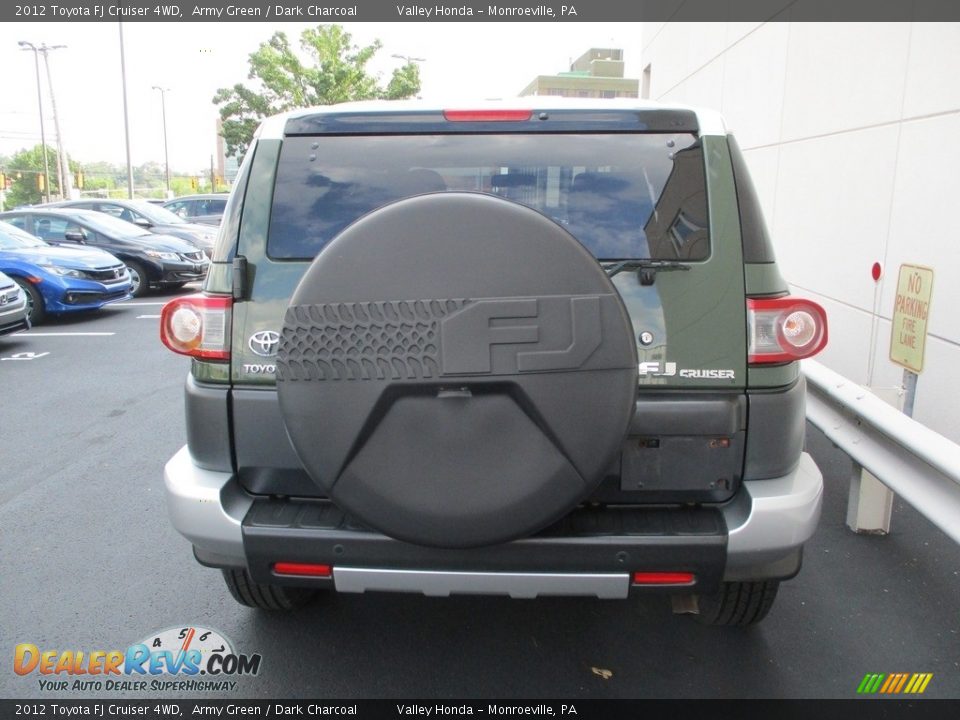 2012 Toyota FJ Cruiser 4WD Army Green / Dark Charcoal Photo #4