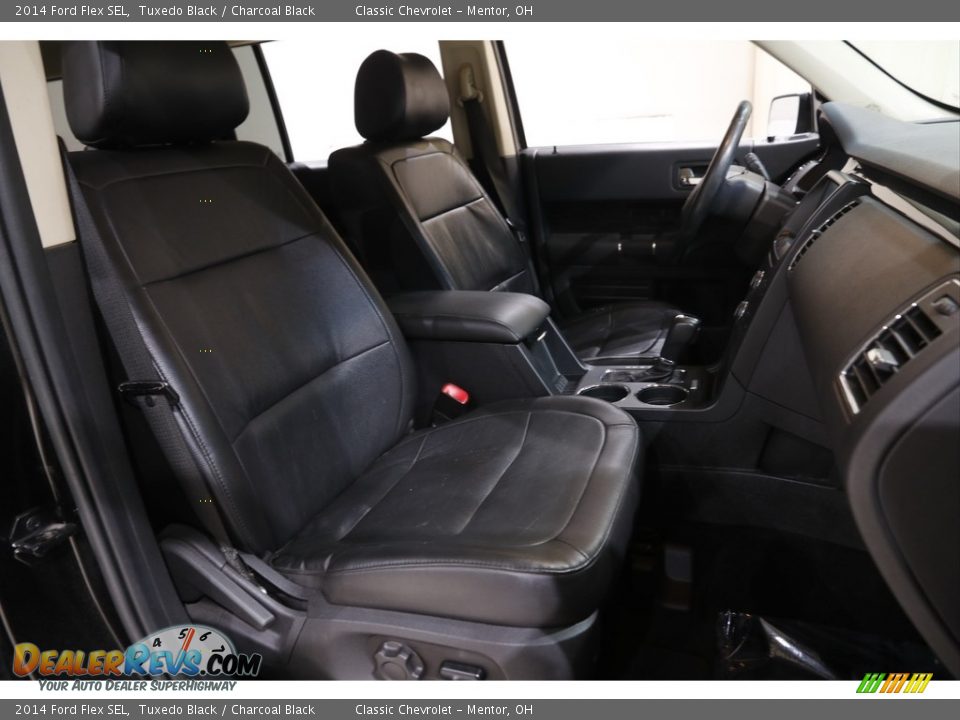 2014 Ford Flex SEL Tuxedo Black / Charcoal Black Photo #12