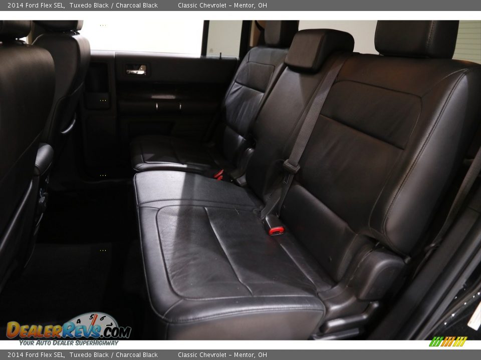 2014 Ford Flex SEL Tuxedo Black / Charcoal Black Photo #14