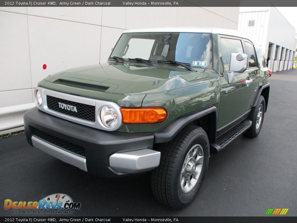 2012 Toyota FJ Cruiser 4WD Army Green / Dark Charcoal Photo #9