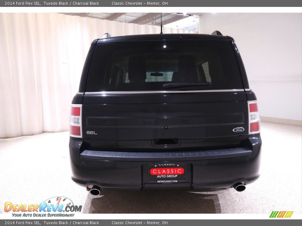 2014 Ford Flex SEL Tuxedo Black / Charcoal Black Photo #16