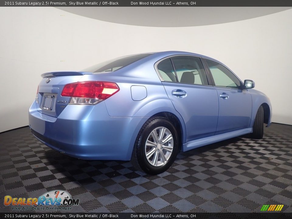 2011 Subaru Legacy 2.5i Premium Sky Blue Metallic / Off-Black Photo #17