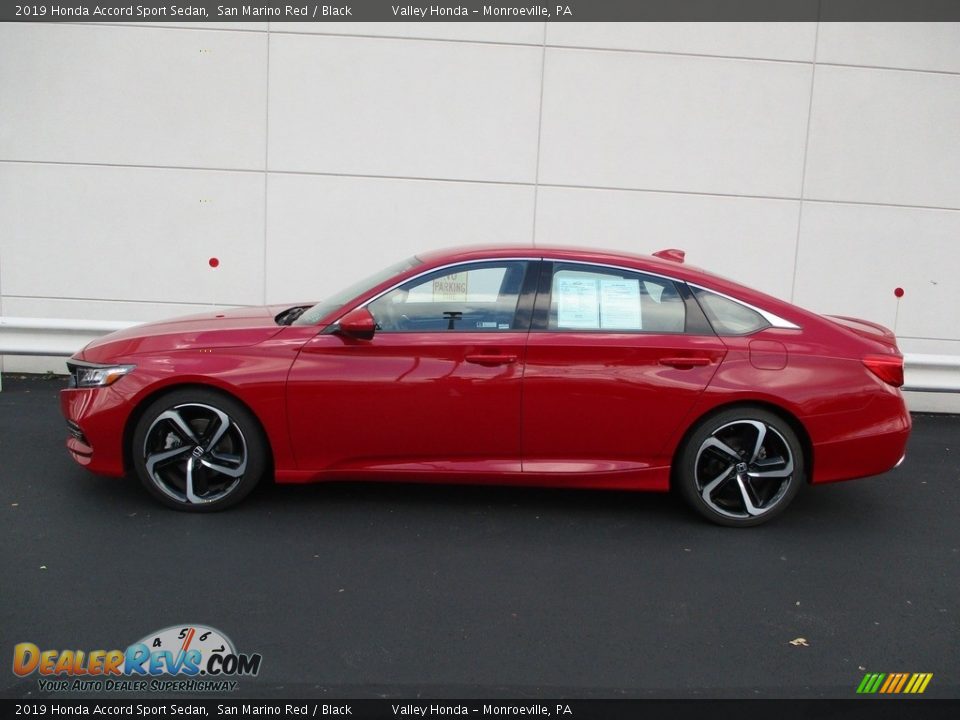 2019 Honda Accord Sport Sedan San Marino Red / Black Photo #2