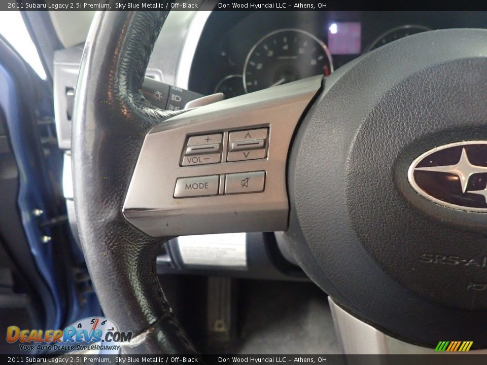 2011 Subaru Legacy 2.5i Premium Sky Blue Metallic / Off-Black Photo #28