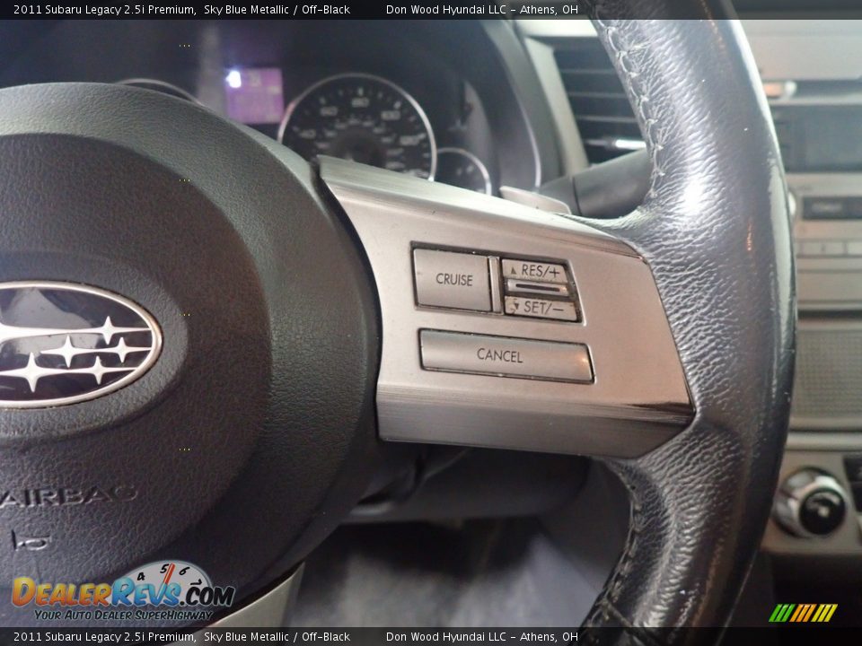 2011 Subaru Legacy 2.5i Premium Sky Blue Metallic / Off-Black Photo #29