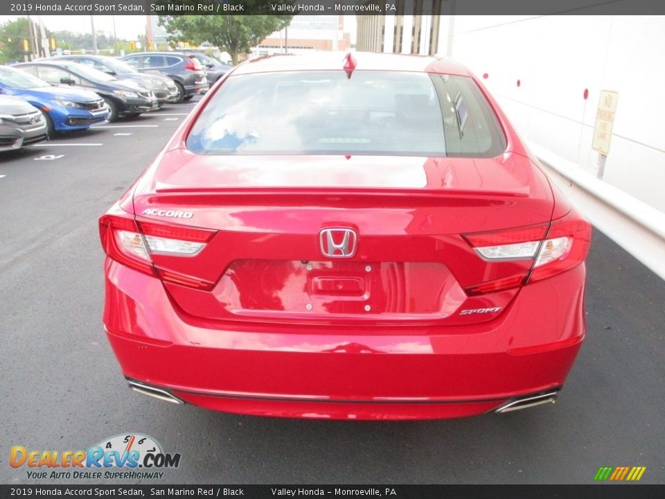 2019 Honda Accord Sport Sedan San Marino Red / Black Photo #4