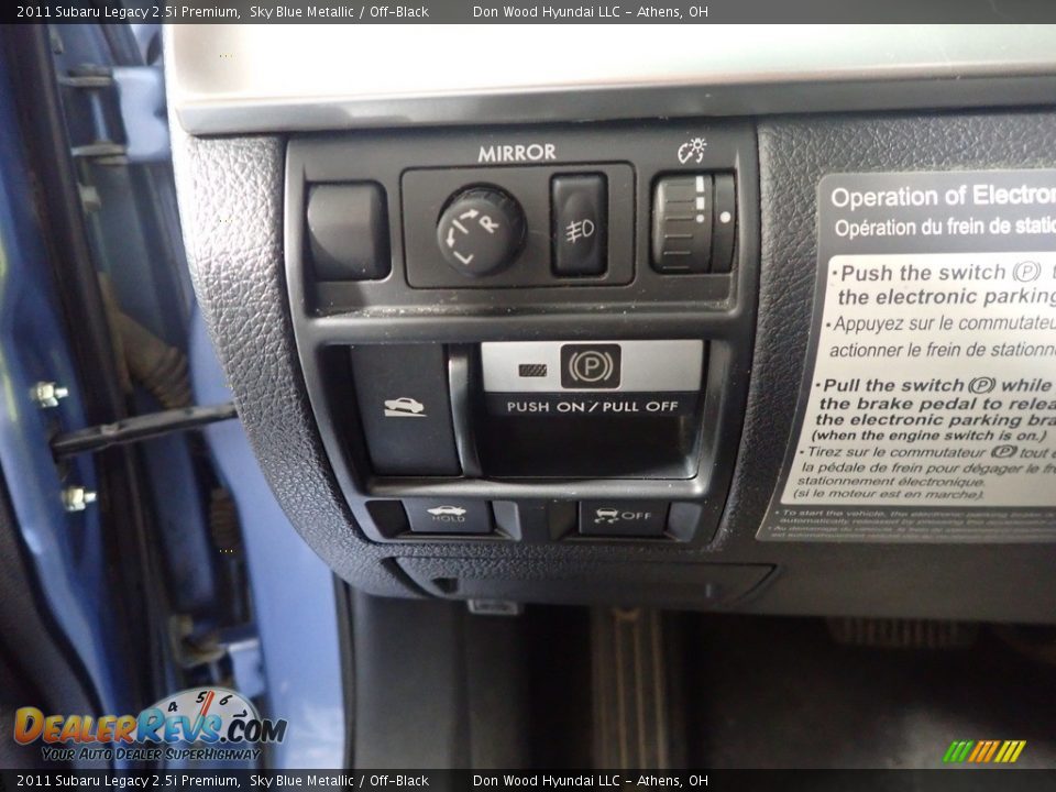 2011 Subaru Legacy 2.5i Premium Sky Blue Metallic / Off-Black Photo #30
