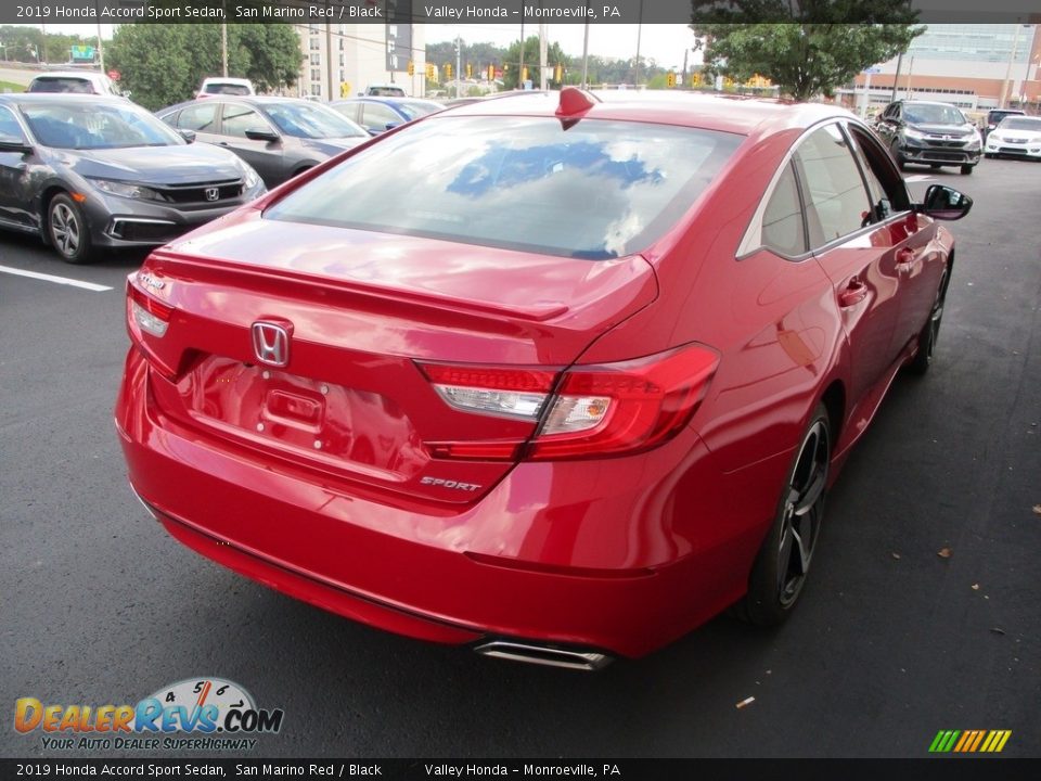 2019 Honda Accord Sport Sedan San Marino Red / Black Photo #5